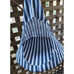 Small Cat Hammock Hanging Bed Blue White Striped